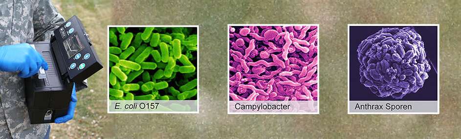 Mobiler PCR-Analysator RAZOR Mk II erkennt Bedrohungen durch Bioerreger vor Ort.